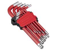Sealey Premier Métrique Long Balle Fin Jeu de Clés Hex 11pc en Cas de Stockage