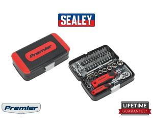 Sealey Premier Socket & Bit Set 38pc 1/4"Sq Drive AK8945
