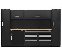 Sealey Premier Système de Rangement, Plan de Travail en Bois pressé de 3,3 m, Dimensions totales (l x P x H) : 1100 x 1620 x 680 mm