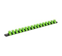 Sealey Prise Retenue Rail Avec 16 Clips 1.3cmSq Drive - Hi-Vis Vert AK27054HV