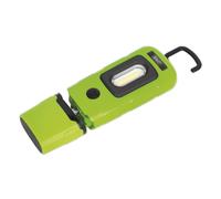 Sealey Rechargeable 360Inspection Clair 3W Maïs & 1W SMD LED Vert Lithium-Poly