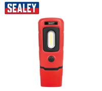 Sealey Rechargeable Lampe Inspection 3W S/N LED + Torche Li-Po Batterie - Rouge