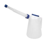 Sealey Récipient d'huile avec Couvercle Bleu et Bec Flexible 5L JDL5B