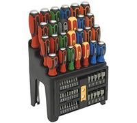 Sealey S01153 Hammer-thru Embouts de tournevis et e, Rouge, Lot de 61 pièces