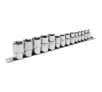 Sealey S01265 Siegen Trx-Star Douille Set 0.6cm, 1cm & 1.3cmSq Drive 14pc