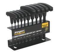 Sealey S0466 Hex Key Set 10Pc T-Handle - Metric
