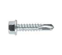 Sealey Sdhx5525 Self Drilling Screw 5.5 X 25Mm Hex Head Zinc Din 7504K 100Pc