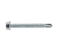 Sealey Sdhx5550 Self Drilling Screw 5.5 X 50Mm Hex Head Zinc Din 7504K 100Pc