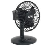 Sealey SFF6USB Oscillant USB Bureau Ventilateur 3-Speed 15.2cm