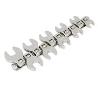 Sealey Siegen S0866 Ensemble de 10 clés plates à fourche patte d'oie 3/8" empreinte mesure