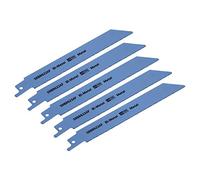 Sealey SRBR622AF Lot de 5 lames de scie sabre en métal 24 tpi 150 mm