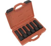 Sealey SX099 Impact 12-Point & Trx-Star Femelle Jeu de Douille 6pc 1.9cmSq Drive