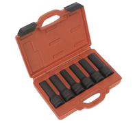 Sealey Sx099 Impact 12-Point And Trx-Star Female Deep Socket Set 6Pc 3/4Sq Drive