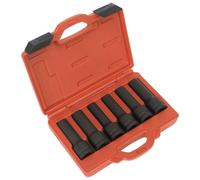 Sealey Sx099 Impact 12-Point And Trx-Star Female Deep Socket Set 6Pc 3/4Sq Drive