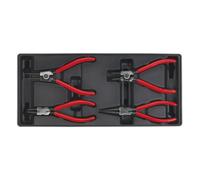 Sealey Tbt03 Tool Tray With Circlip Pliers Set 4Pc
