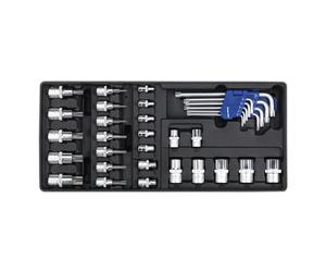 Sealey Tbt08 Tool Tray With Trx-Star Key Socket Bit And Socket Set 35Pc