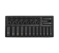 Sealey TBT24 Coffret de douilles à choc carrées avec plateau 1,27 cm 28 pièces
