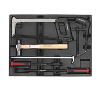 Sealey Tbt30 Tool Tray With Prybar Hammer And Hacksaw Set 6Pc