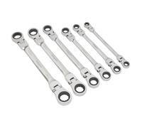 Siegen S0806 Tête Flexible Double Embout liquet Set 6pc Métrique