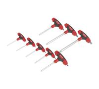 Sealey Tête Ronde Clé Hexagonale Set 8pc Poignée en T Métrique AK7144