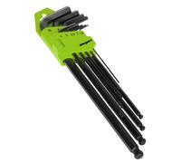 Sealey Tête Ronde Clé Hexagonale Set 9pc Extra-Long Métrique S01094