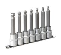 Sealey Tête Ronde Hexagonale Douille Set 7pc 100mm 1.3cmSq Taille Métrique AK622