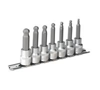 Sealey Tête Ronde Hexagonale Douille Set 7pc Métrique 1cmSq Drive 62mm AK621