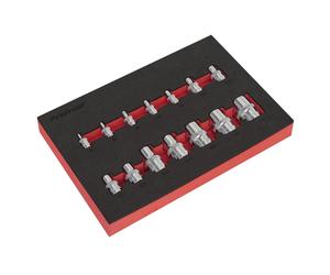 Sealey Torx Douille Étoile Set 14pc 0.6cm 1cm & 1.3cmSq Drive E4 À E24 AK61807
