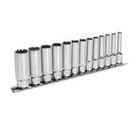 Sealey Total ouille Set 13pc Profond 0.6cmD Métrique Satin Finir AK69813D