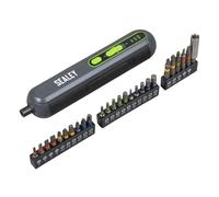 Sealey Tournevis Sans Fil 4V Avec Ensemble De 25 Pièces
