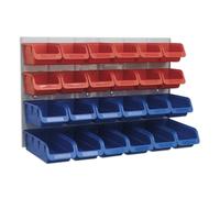 Sealey Tps132 Bin And Panel Combination 24 Bins - Red/Blue