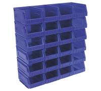 Sealey Tps224B Plastic Storage Bin 105 X 165 X 83Mm - Blue Pack Of 24