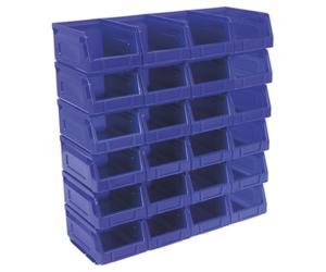 Sealey Tps224B Plastic Storage Bin 105 X 165 X 83Mm - Blue Pack Of 24