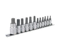 Sealey Trx-étoile Douille Set 12pc 0.6cm,1cm & 1.3cmSq Drive AK6213