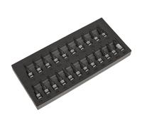 Sealey Trx-étoile / Hex / Spline Douille Set 22pc 1cmSq Drive Noir Séries AK7985