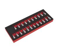 Sealey Trx-étoile/Hexagonale/Douille Embout Spline Set 22pc 1cmSq Drive AK6243