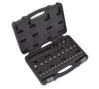 Sealey Trx-étoile Prise & Sécurité Douille Set 38pc 0.6cm,1cm & 1.3cmSq Drive
