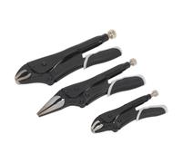 Sealey Verrouillage Pinces Set 3pc Démontage Rapide - Noir Séries AK6863B