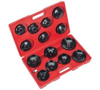 Sealey VS7003 Bouchon Filtre à Huile Clé Set 15pc