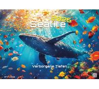 Sealife - verborgene Tiefen - 2026 - Kalender DIN A2: Der Wandkalender mit den schönsten Unterwasser-Motiven für das Jahr 2026 im extragroßen Format DIN A2 (ca. 60 x 42 cm)!