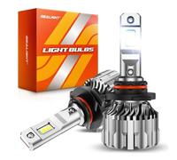 SEALIGHT 9005/HB3 LED Bulbs, 70000LM 800% 6500K Cool White with Fan