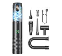SEALIGHT Aspirateur à Main, 18000Pa Aspirateur Voiture Puissant sans Fil, 2 Modes d'aspiration, 40 mins d'autonomie, Mini Aspirateur de Voiture pour PC Maison Voiture Bureau Canapé Buse (Noir)
