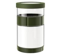 Sealomg Récipient de fermentation en verre antidérapant avec couvercle amovible à large ouverture Passe au lave-vaisselle 1,587,6 g Double compartiment pour cornichons