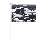 Seals on Ice Lot de 10 drapeaux imprimés à main - 14 x 20,8 cm