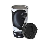 Seals On Ice Transporte une tasse à café isotherme. Thermos élégant de 500 ml qui garde les boissons chaudes pendant des heures, parfait pour le café, le thé et plus encore.