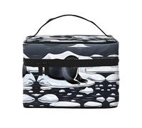 Seals on ice Trousse de maquillage de voyage pour femme Grande capacité 22,9 x 16,5 x 15,7 cm