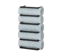 Sealskin Carre Porte-serviettes mural empilable 48x24x12cm Noir mat 396330746