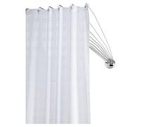 Sealskin Coin ferroviaire de rideau de douche parapluie, Acier inoxydable, Chromé, 80 x 155 x 5 cm