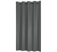 Sealskin Coloris, Rideau de douche, Polyester/Coton, 180x200 cm, Gris