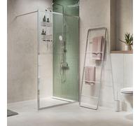 Sealskin Contour paroi de douche à litalienne type A3 - 138x200cm - verre de sécurité clair 6 mm - avec revêtement Sealglas - argent brillant CCDA31386265100